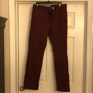 Men’s Express Chino Pants Maroon